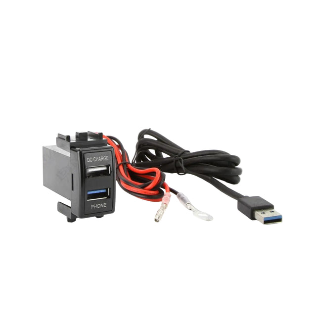 DNA NISUSB01QC USB3.0 + QC3.0 USB 12VDC Fast Charger Suit Nissan Switch Sockets
