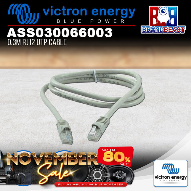 Victron Energy ASS030066003 0.3m RJ12 UTP Cable