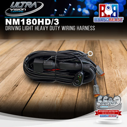 Ultra Vision Lighting NM180HD/3 Driving Light Heavy Duty Wiring Harness