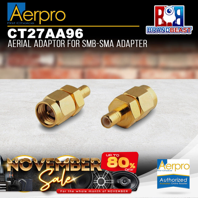 Aerpro CT27AA96 SMB TO SMA Adapter