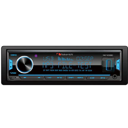 Nakamichi NQ723BD Single DIN Car Receiver with Bluetooth 5.0 and USB