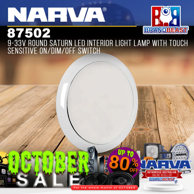 Narva 87502 9-33V Round Saturn LED Interior Light Lamp With Touch Sensitive
