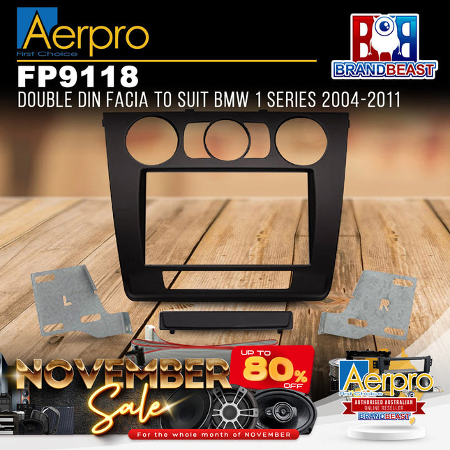 Aerpro FP9118 Double DIN Facia to Suit BMW 1 Series