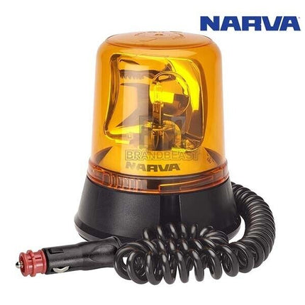 Narva 85658A 12/24V Amber Optimax Rotating Beacon Magnetic Base