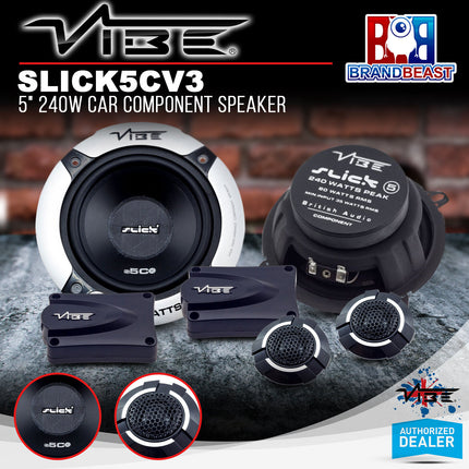 Vibe SLICK5CV3 5‚Ä≥ 80W Car Component Speaker