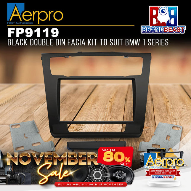 Aerpro FP9119 Double DIN Facia Kit to Suit BMW 1 Series