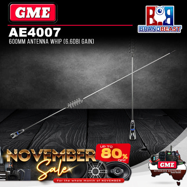 GME AE4007 600mm Antenna Whip (6.6dbi Gain)