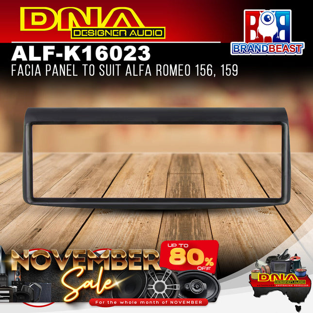 DNA ALF-K16023 Single DIN Fascia Panel To Suit Alfa Romeo 156 & 159