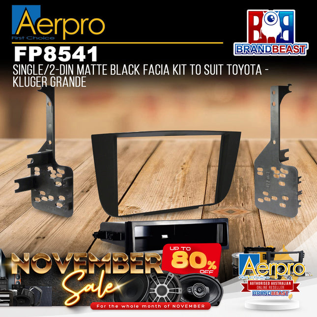 Aerpro FP8541 Single/Double DIN Facia Kit Suit Toyota Kluger Grande 2003 - 2006