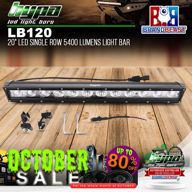 HYPA LB120 20" LED Single Row 5400 Lumens Light Bar
