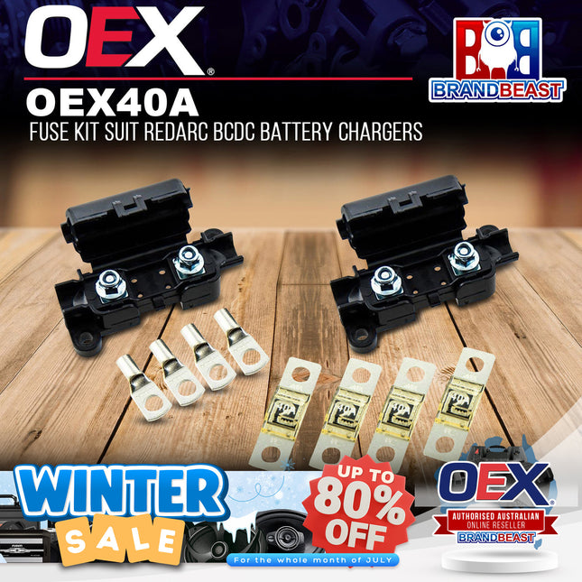 OEX OEX40A 40A Fuse Kit Suit Redarc BCDC Battery Chargers