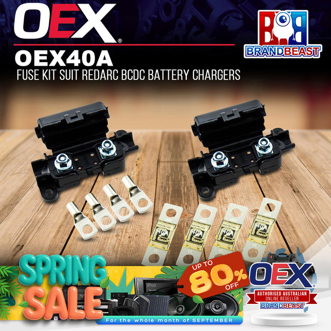 OEX OEX40A 40A Fuse Kit Suit Redarc BCDC Battery Chargers