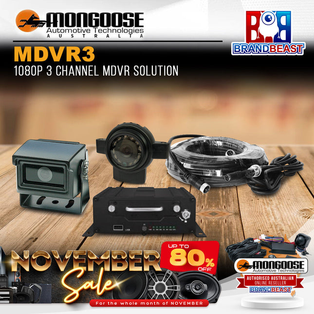 Mongoose MDVR 3 Channel Kit 1080p MDVR Solution