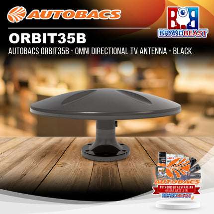 AUTOBACS ORBIT35B - Omni Directional TV Antenna - Black