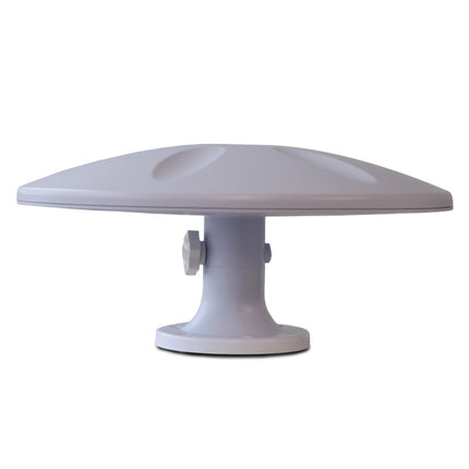 Autobacs ORBIT35W omni-directional TV antenna with 162mm low-profile design for caravans and RVs.
