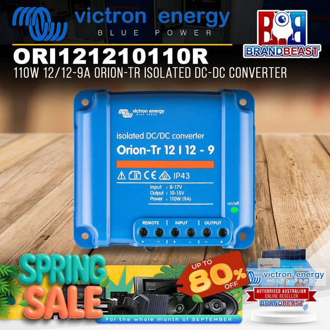 Victron Energy ORI121210110R 110W 12/12-9A Orion-Tr Isolated DC-DC Converter