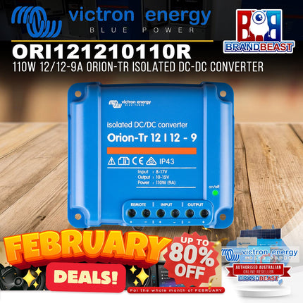 Victron Energy ORI121210110R 110W 12/12-9A Orion-Tr Isolated DC-DC Converter