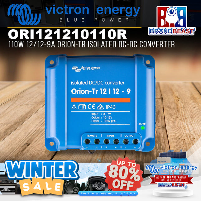 Victron Energy ORI121210110R 110W 12/12-9A Orion-Tr Isolated DC-DC Converter