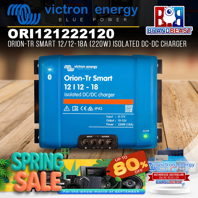 Victron Energy ORI121222120 Orion-Tr Smart 12/12-18A 220W Isolated DC-DC Charger