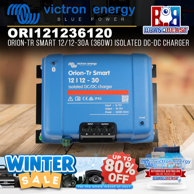Victron Energy ORI121236120 Orion-Tr Smart 12/12-30A 360W Isolated DC-DC Charger