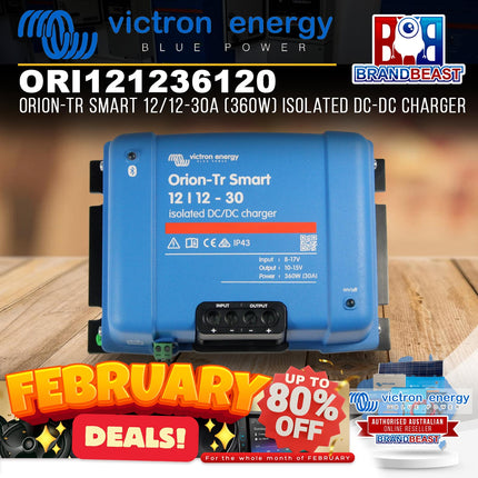 Victron Energy ORI121236120 Orion-Tr Smart 12/12-30A 360W Isolated DC-DC Charger