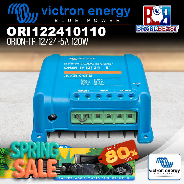 Victron Energy ORI122410110 120W 12/24-5A Orion-Tr Isolated DC-DC Converter