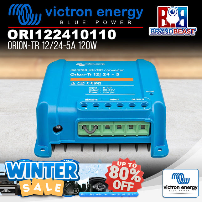 Victron Energy ORI122410110 120W 12/24-5A Orion-Tr Isolated DC-DC Converter