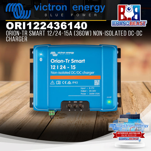 Victron Energy ORI122436140 Orion-Tr Smart 12/24-15A 360W Non-Isolated DC-DC Charger