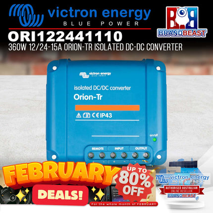 Victron Energy ORI122441110 360W 12/24-15A Orion-Tr Isolated DC-DC Converter