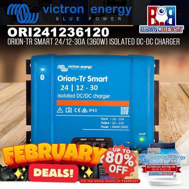 Victron Energy ORI241236120 Orion-Tr Smart 24/12-30A 360W Isolated DC-DC Charger