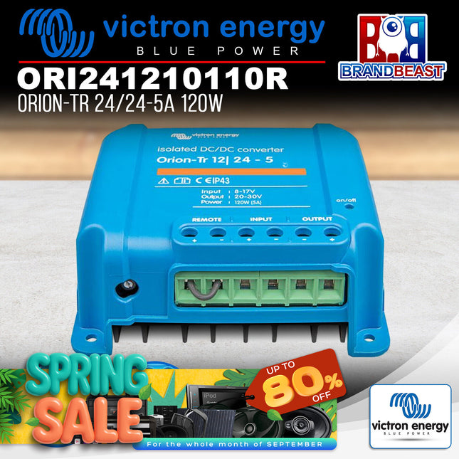 Victron Energy ORI242410110R 120W 24/24-5A Orion-Tr Isolated DC-DC Converter