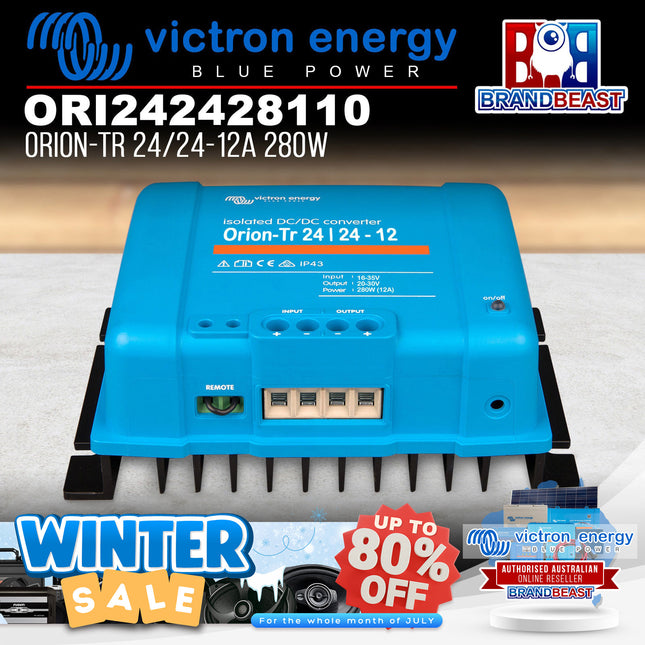 Victron Energy ORI242428110 280W 24/24-12A Orion-Tr Isolated DC-DC Converter