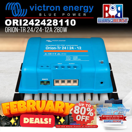 Victron Energy ORI242428110 280W 24/24-12A Orion-Tr Isolated DC-DC Converter