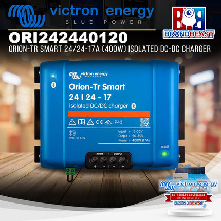 Victron Energy ORI242440120 Orion-Tr Smart 24/24-17A 400W Isolated DC-DC Charger