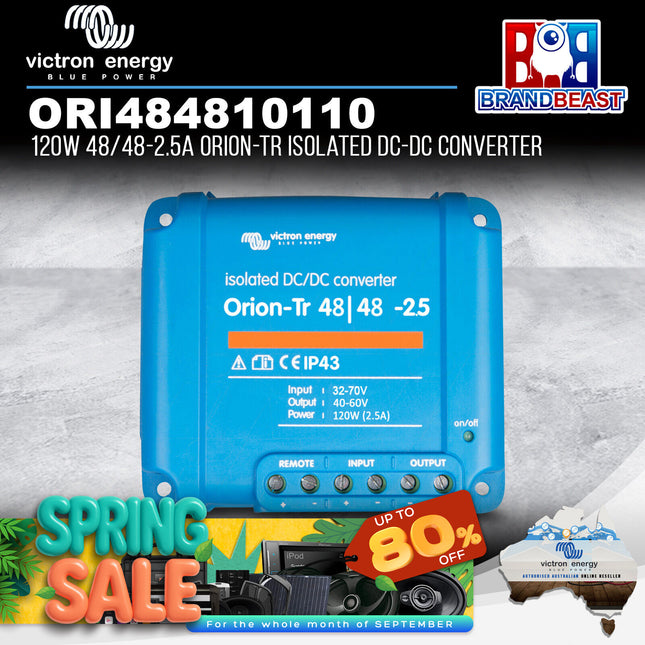 Victron Energy ORI484810110 120W 48/48-2.5A Orion-Tr Isolated DC-DC Converter