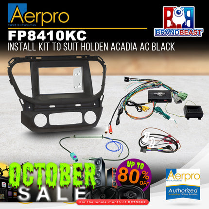 Aerpro FP8410KC Double DIN Install Kit to Suit Holden Acadia AC Black