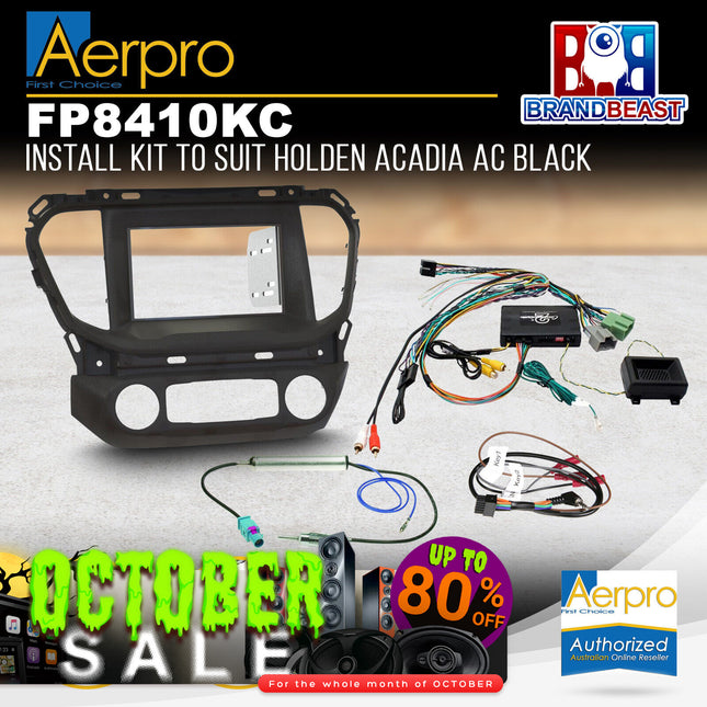 Aerpro FP8410KC Double DIN Install Kit to Suit Holden Acadia AC Black