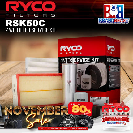 Ryco RSK50C 4WD Filter Service Kit