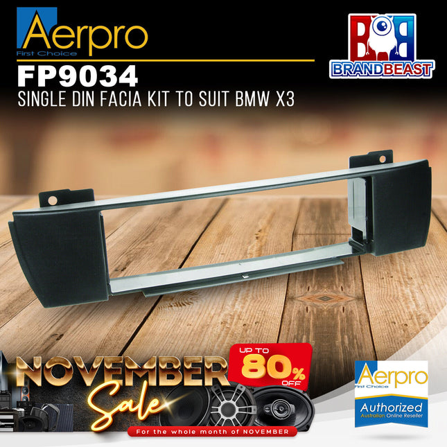 Aerpro FP9034 Single DIN Facia Kit Suit BMW X3 E83 - Central Mount
