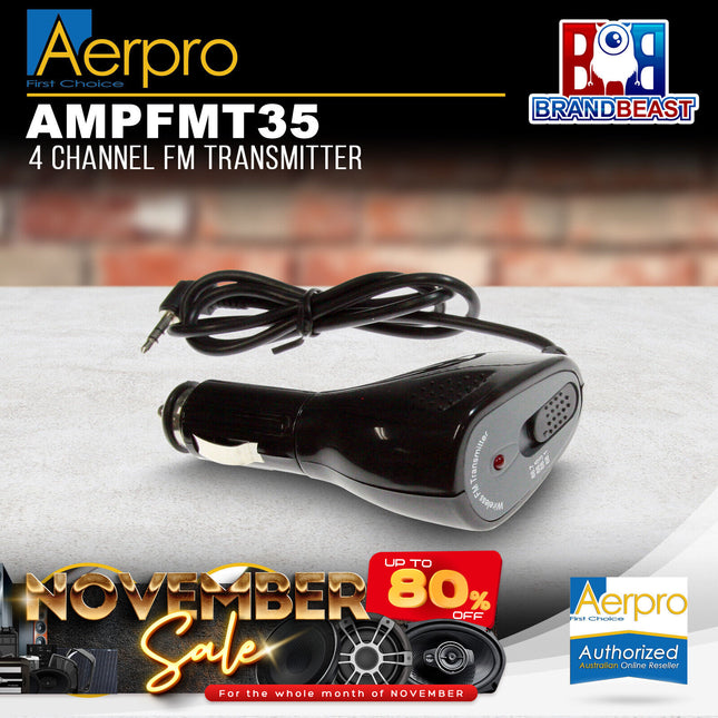 Aerpro AMPFMT35 4 Channel FM Transmitter