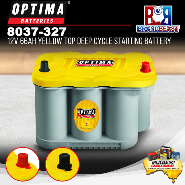 Optima D27F 12V 66Ah Yellow Top Deep Cycle Starting Battery