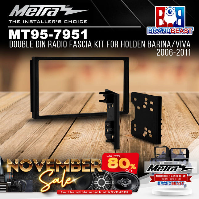 Metra MT95-7951 Double DIN Radio Fascia Kit For Holden Barina/Viva 2006-2011
