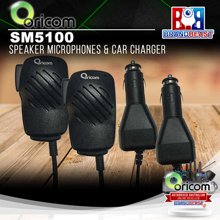 Oricom SM5100 Speaker Microphones &amp; Car Charger