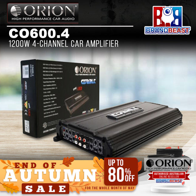 Orion Cobalt CO600.4 1200W 4-Channel Car Amplifier