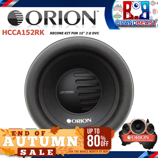 Orion Hcca152rk Recone Kit For 15&quot; 2ohm Hcca Hcca152 Subwooofer Sub HCCA152CK