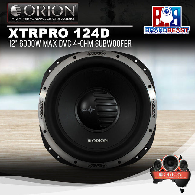 Orion XTRPRO 124D 12&quot; 6000W Max DVC 4-Ohm Subwoofer