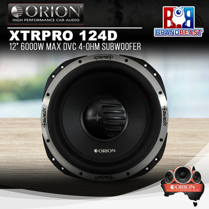 Orion XTRPRO 124D 12&quot; 6000W Max DVC 4-Ohm Subwoofer