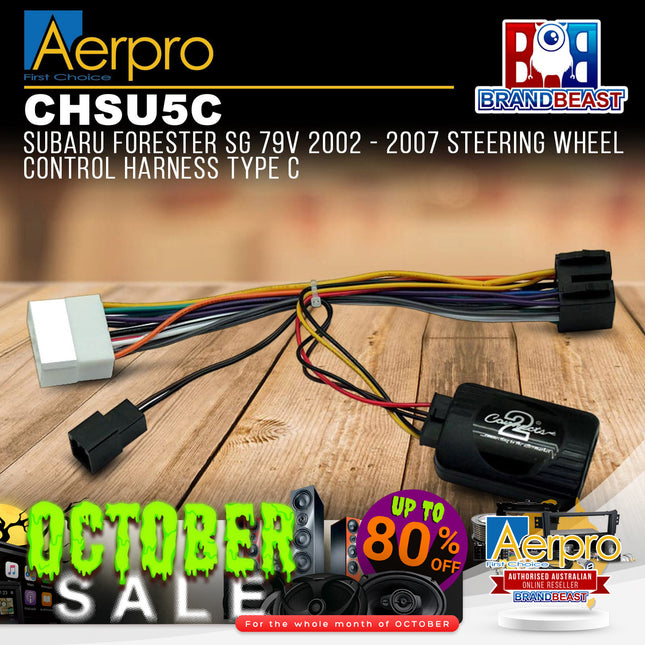 Aerpro CHSU5C Steering Wheel Control Harness to Suit Subaru Forester SG