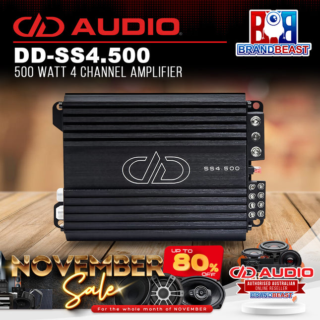 DD Audio DD-SS4.500 500 Watt 4 Channel Amplifier