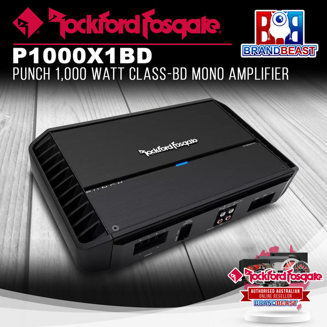 Rockford Fosgate P1000X1bd Punch 1,000 Watt Class-bd Mono Amplifier
